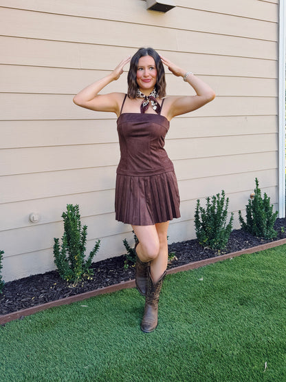 Cowgirl Crush Suede Dress
