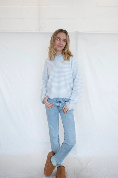 PREORDER: Coffee Run Button Down Cardigan