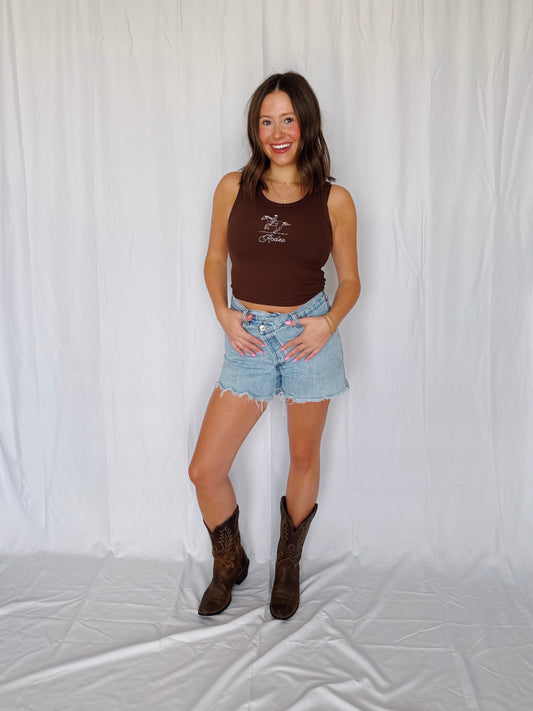 God's Country Embroidered Rodeo Tank