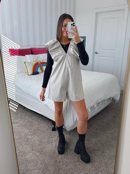 Play Date Leather Romper