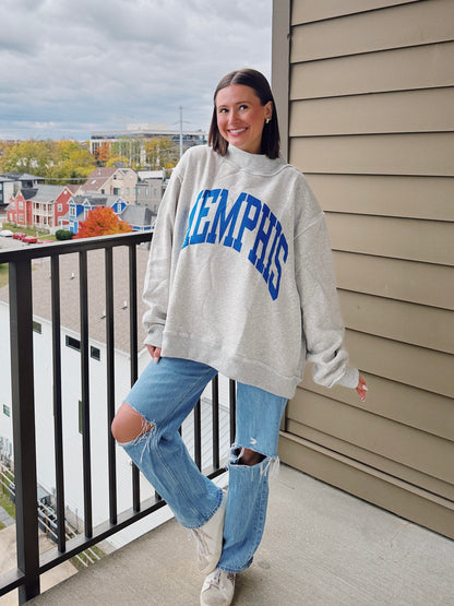 Memphis Reversible Mock Neck Sweatshirt