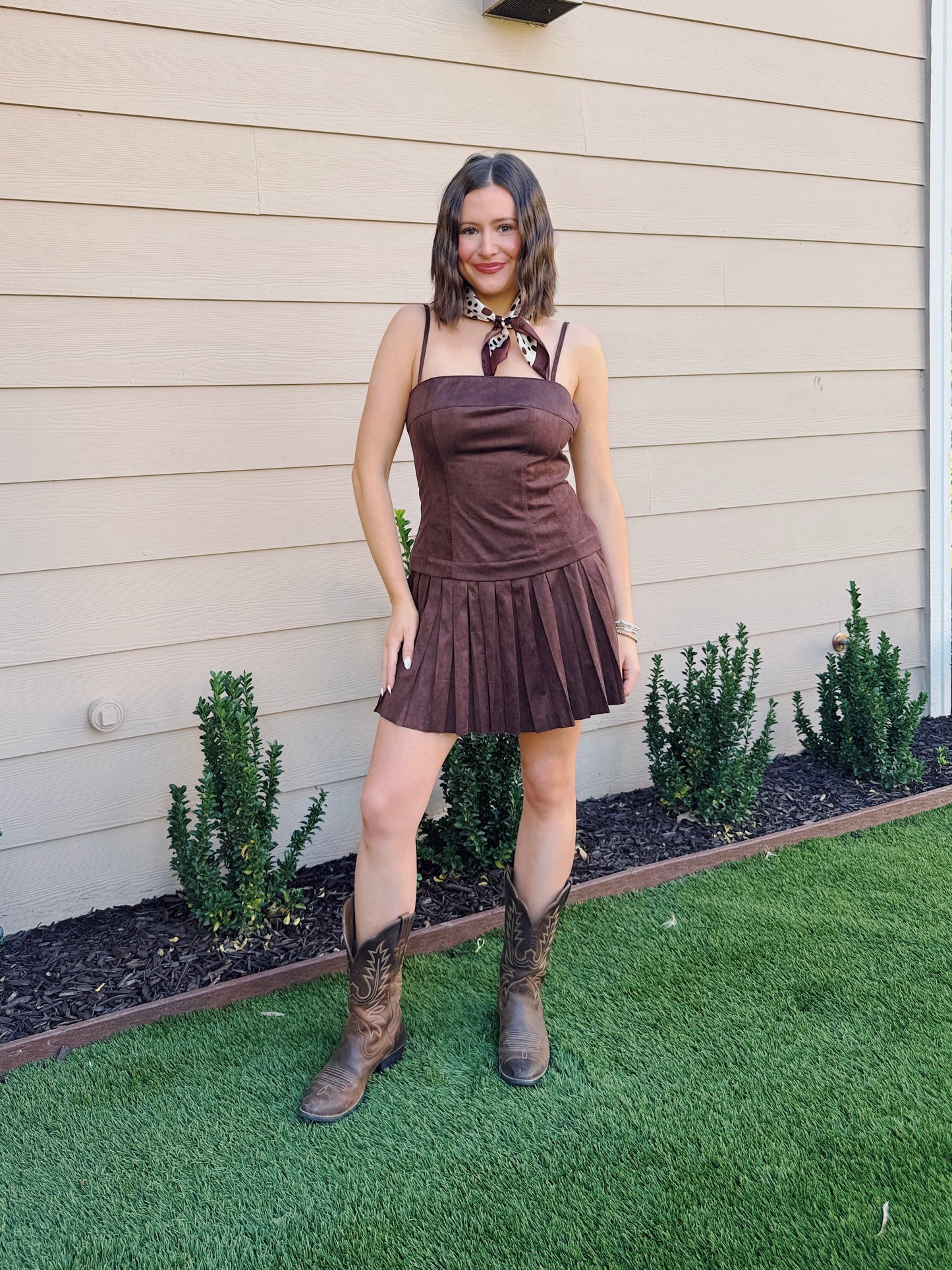 Cowgirl Crush Suede Dress