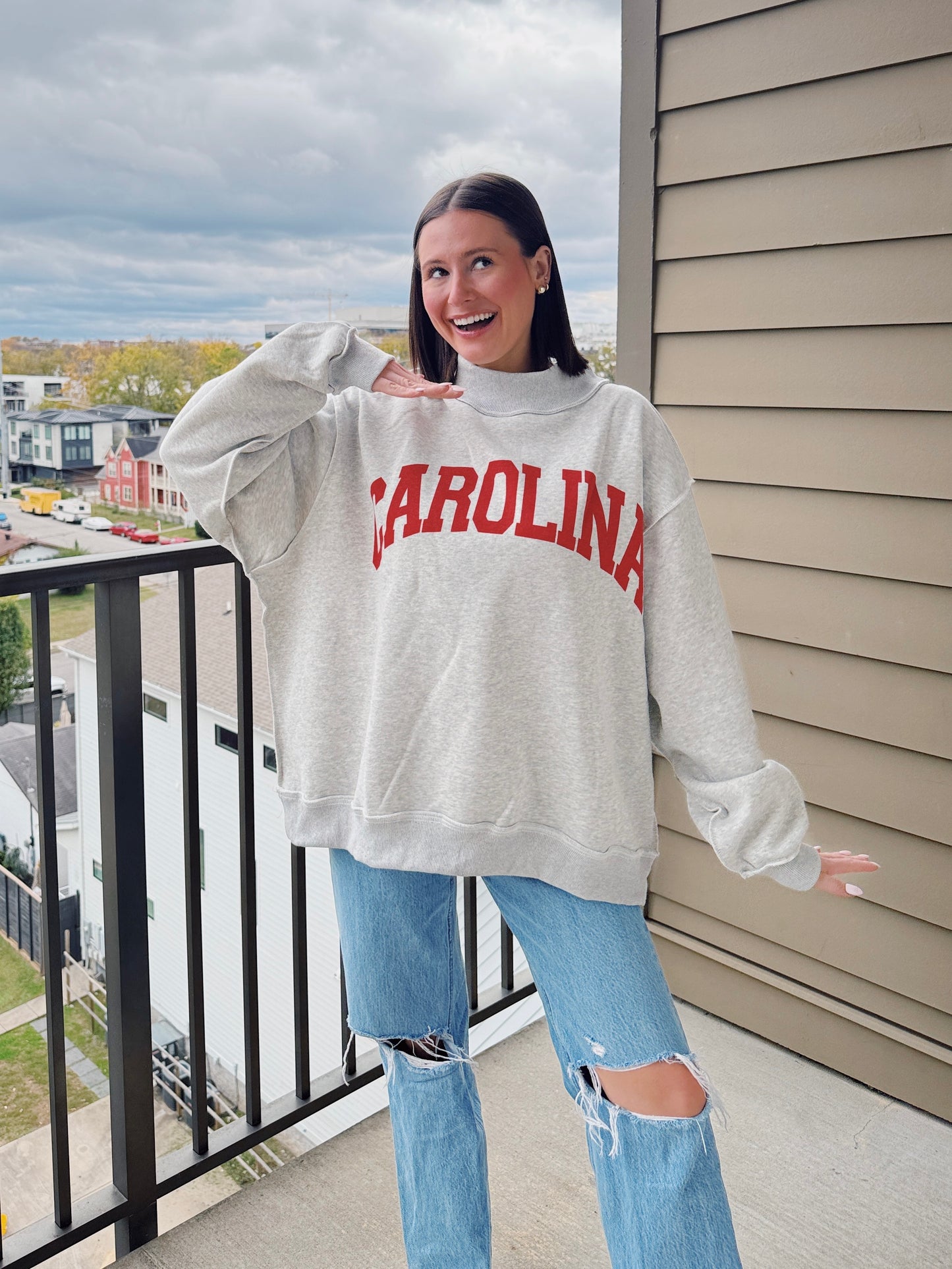 South Carolina Reversible Mock Neck Sweatshirt
