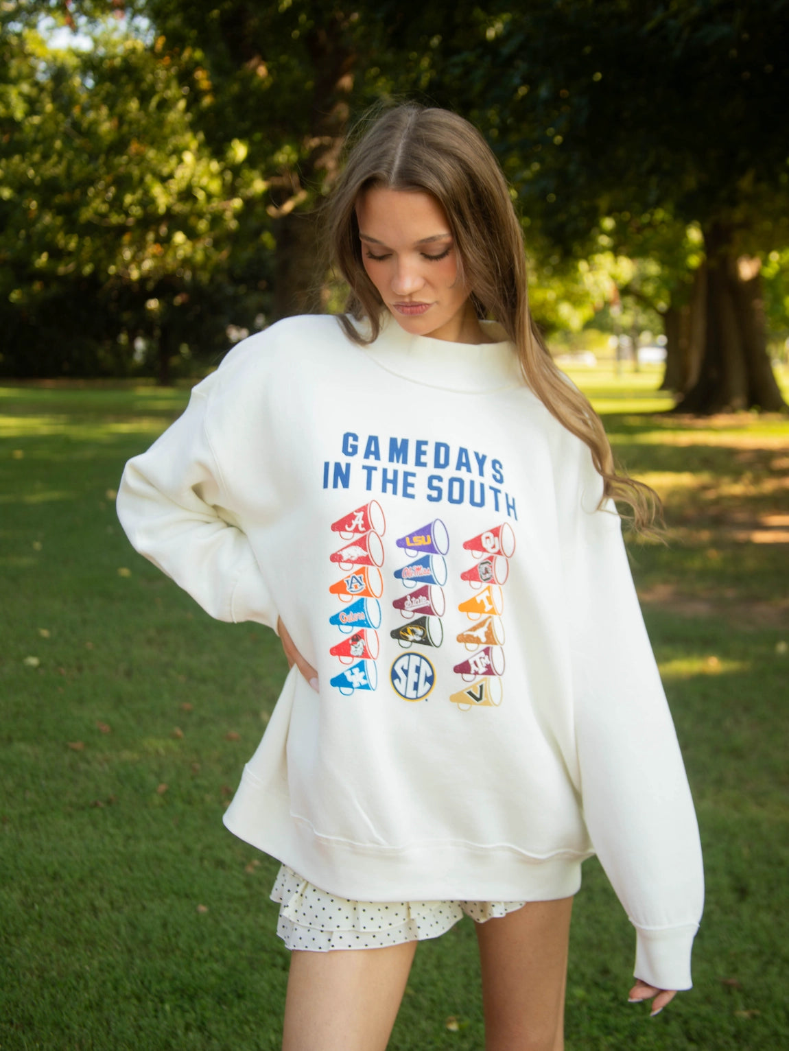 PREORDER: SEC Megaphone Mock Neck Sweatshirt (EARLY SEPTEMBER)