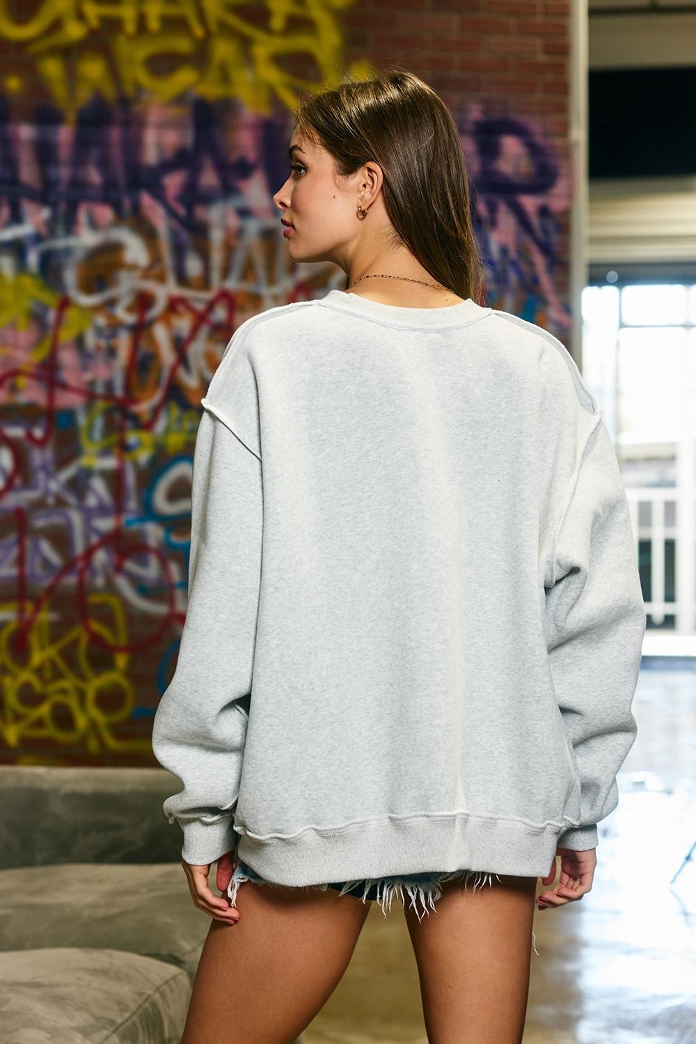 PREORDER: Arkansas Split Neck Sweatshirt (EARLY JULY)