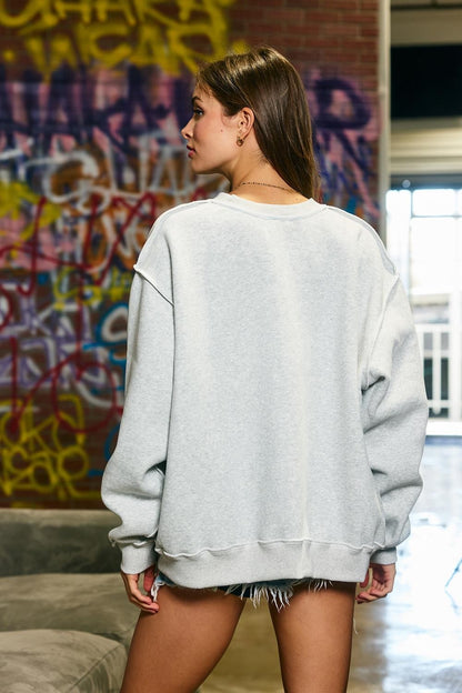 PREORDER: Arkansas Split Neck Sweatshirt (EARLY JULY)