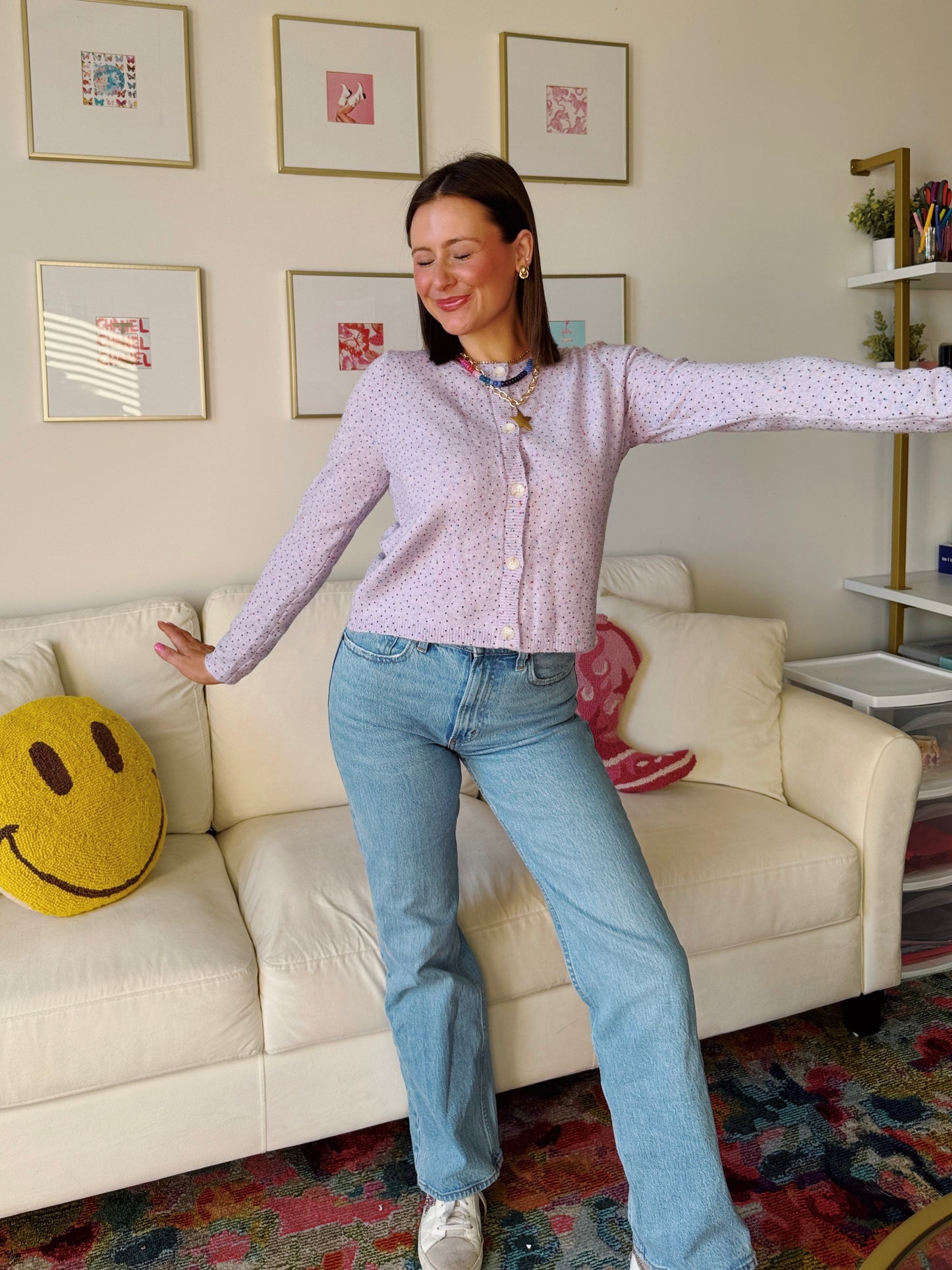 Pop Rocks Confetti Button Down Cardigan