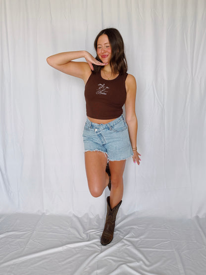 God's Country Embroidered Rodeo Tank