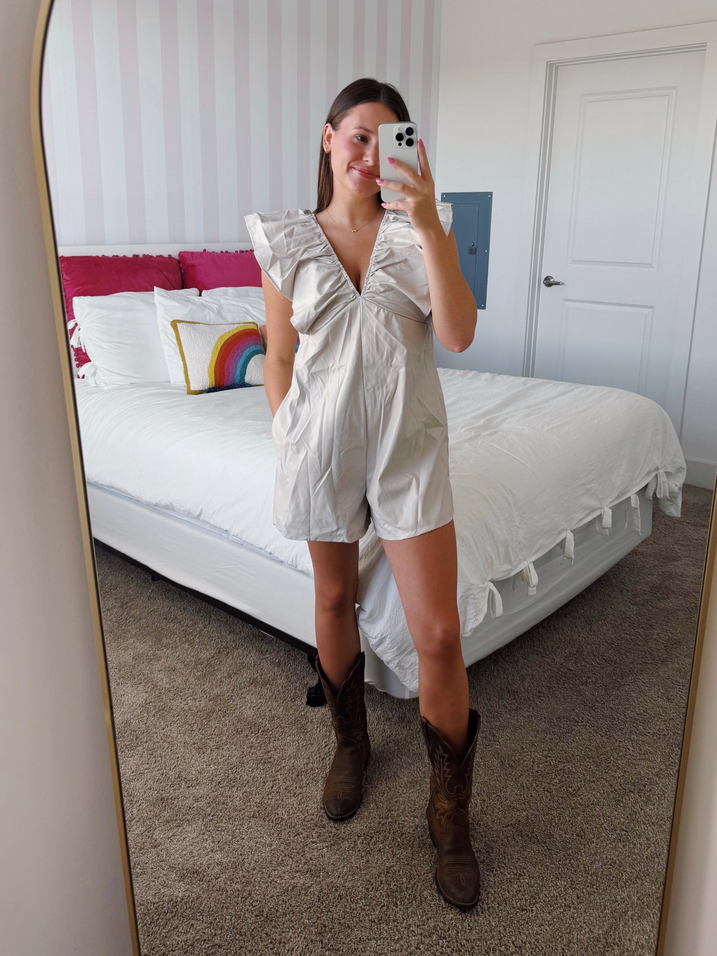 Play Date Leather Romper