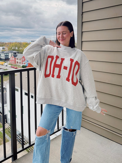 Ohio Reversible Mock Neck Sweatshirt