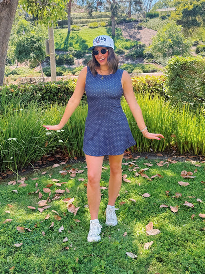 Out & About Polka Dot Athletic Dress