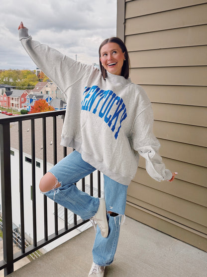 Kentucky Reversible Mock Neck Sweatshirt