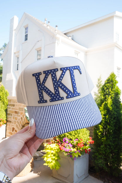 Kappa Kappa Gamma (KKG) Patterned Trucker Hat