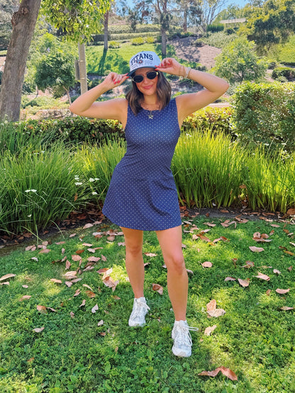 Out & About Polka Dot Athletic Dress