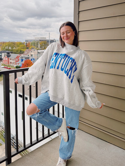 Kentucky Reversible Mock Neck Sweatshirt