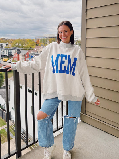 Memphis Reversible Mock Neck Sweatshirt