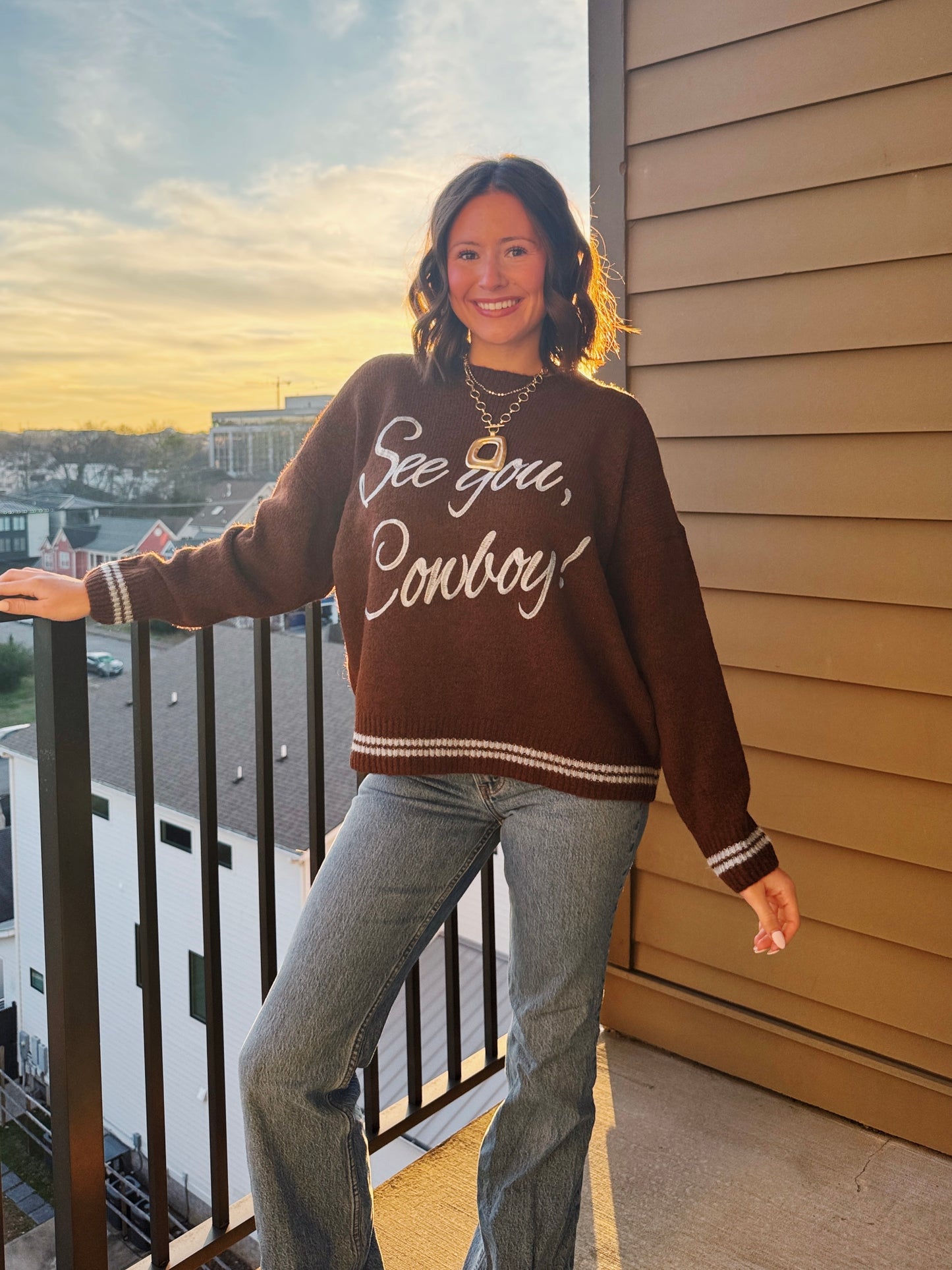 See You Cowboy Sweater