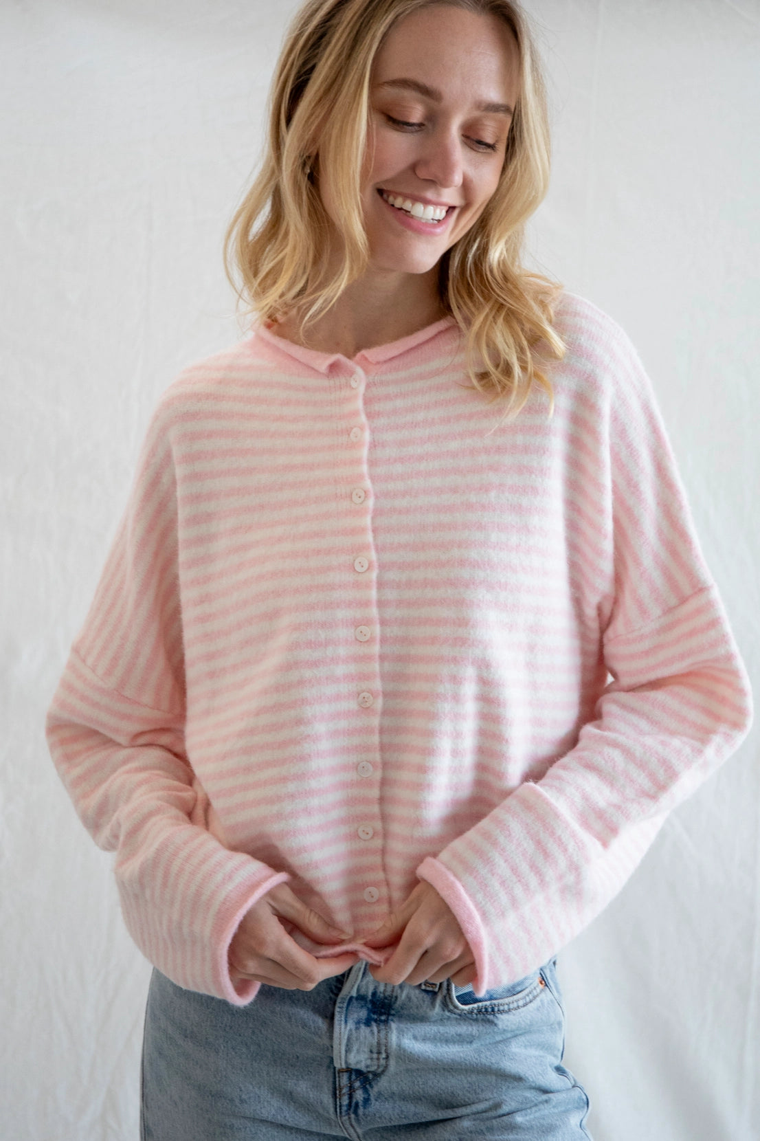 PREORDER: Coffee Run Button Down Cardigan