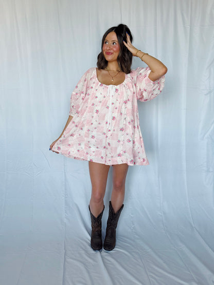 Spring Fling Floral Eyelet Romper