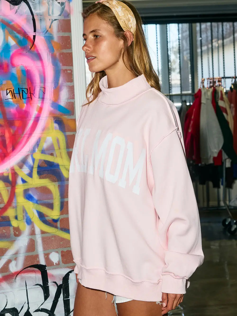 PREORDER: Girl Mom/Motherhood Reversible Mock Neck Sweatshirt (EARLY DECEMBER)