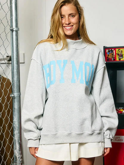 PREORDER: Boy Mom/Motherhood Reversible Mock Neck Sweatshirt (EARLY DECEMBER)