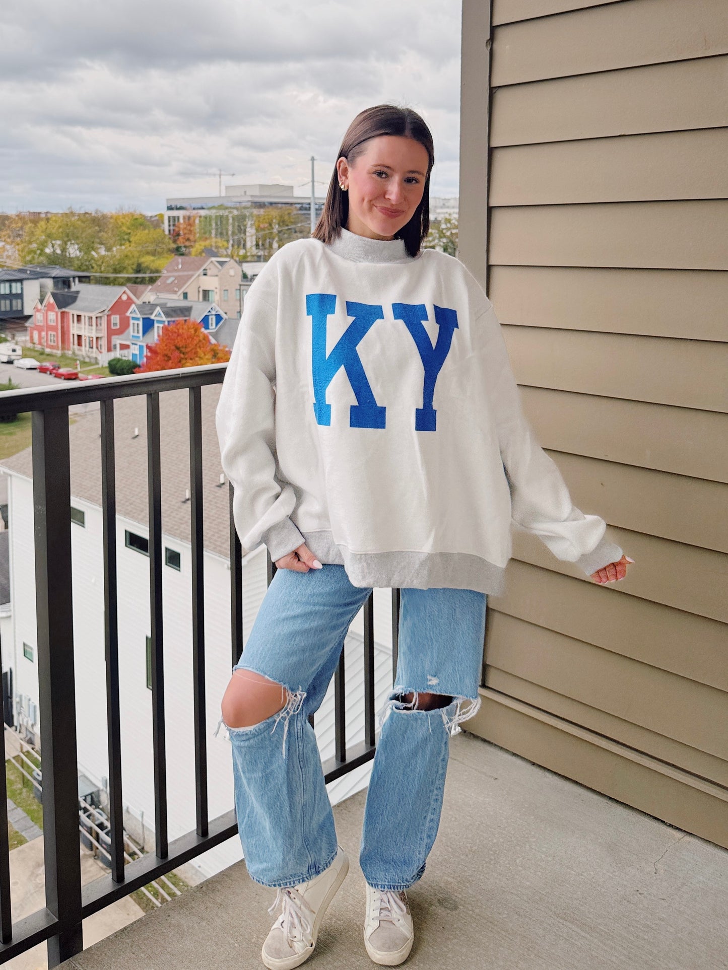 Kentucky Reversible Mock Neck Sweatshirt
