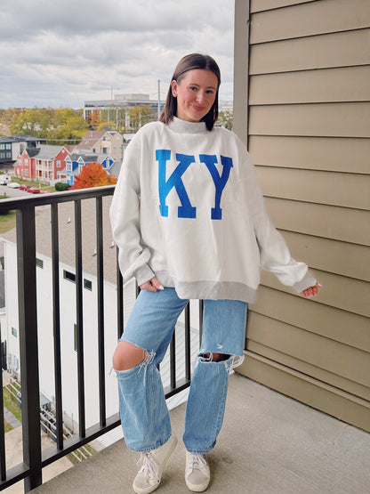 Kentucky Reversible Mock Neck Sweatshirt