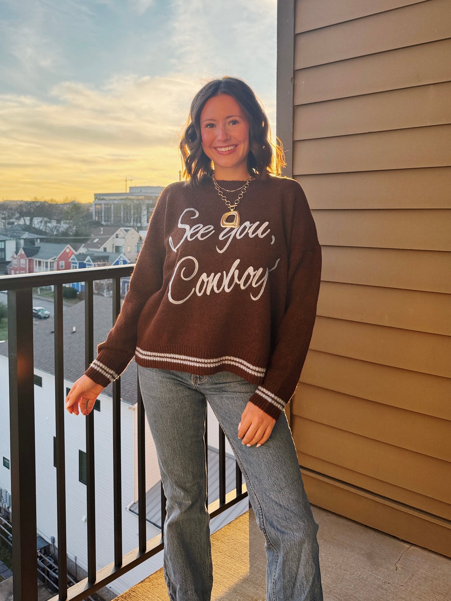 See You Cowboy Sweater