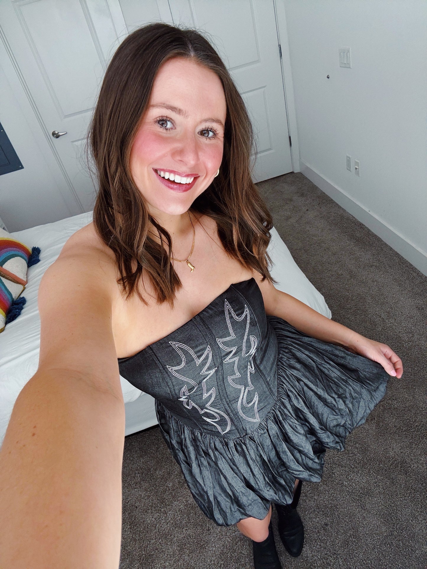 Hang Tight Honey Bubble Dress