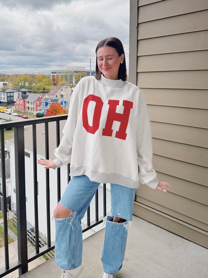 Ohio Reversible Mock Neck Sweatshirt