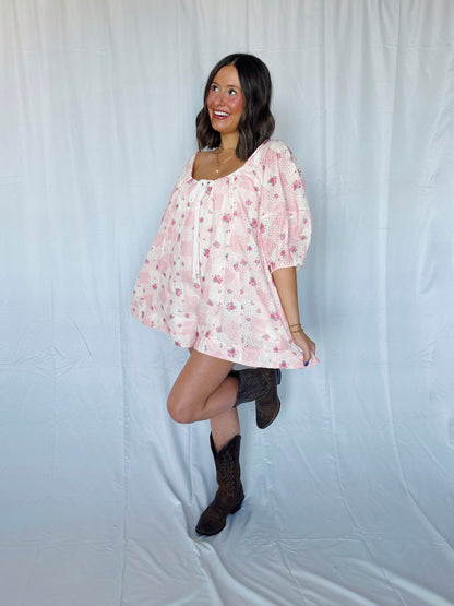 Spring Fling Floral Eyelet Romper
