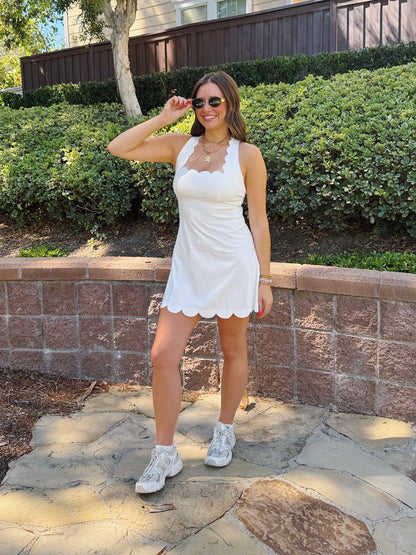 Flow State Scalloped Athletic Dress