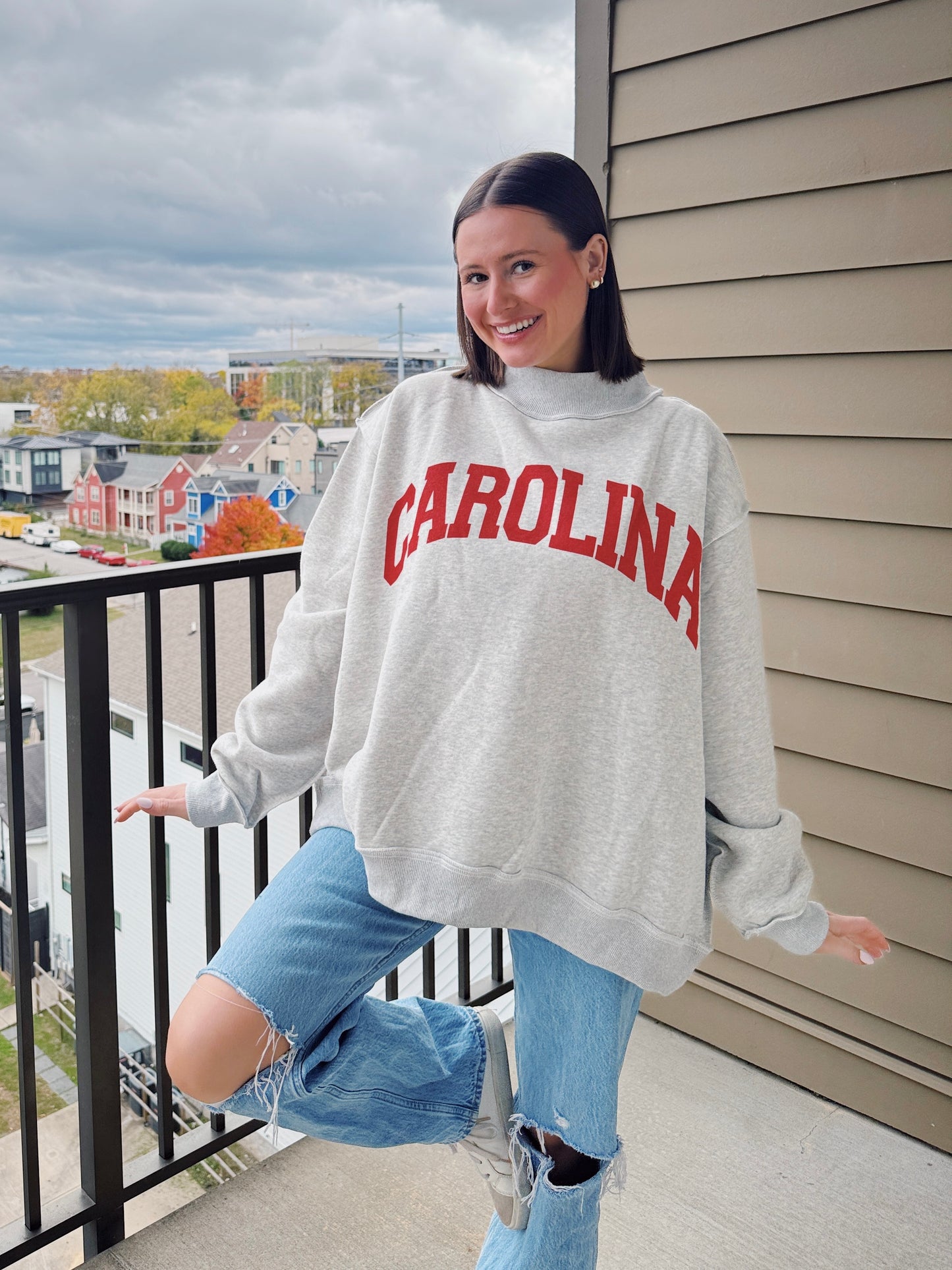 South Carolina Reversible Mock Neck Sweatshirt