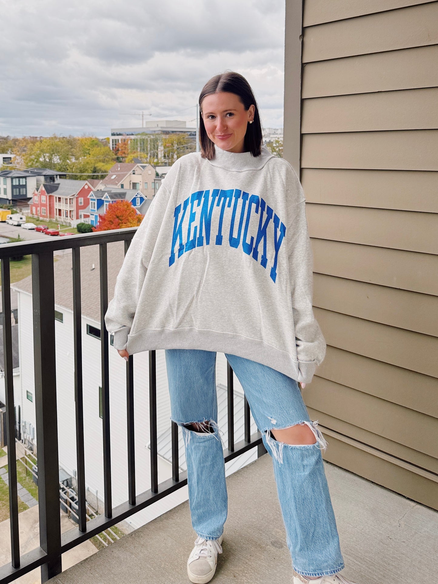 Kentucky Reversible Mock Neck Sweatshirt