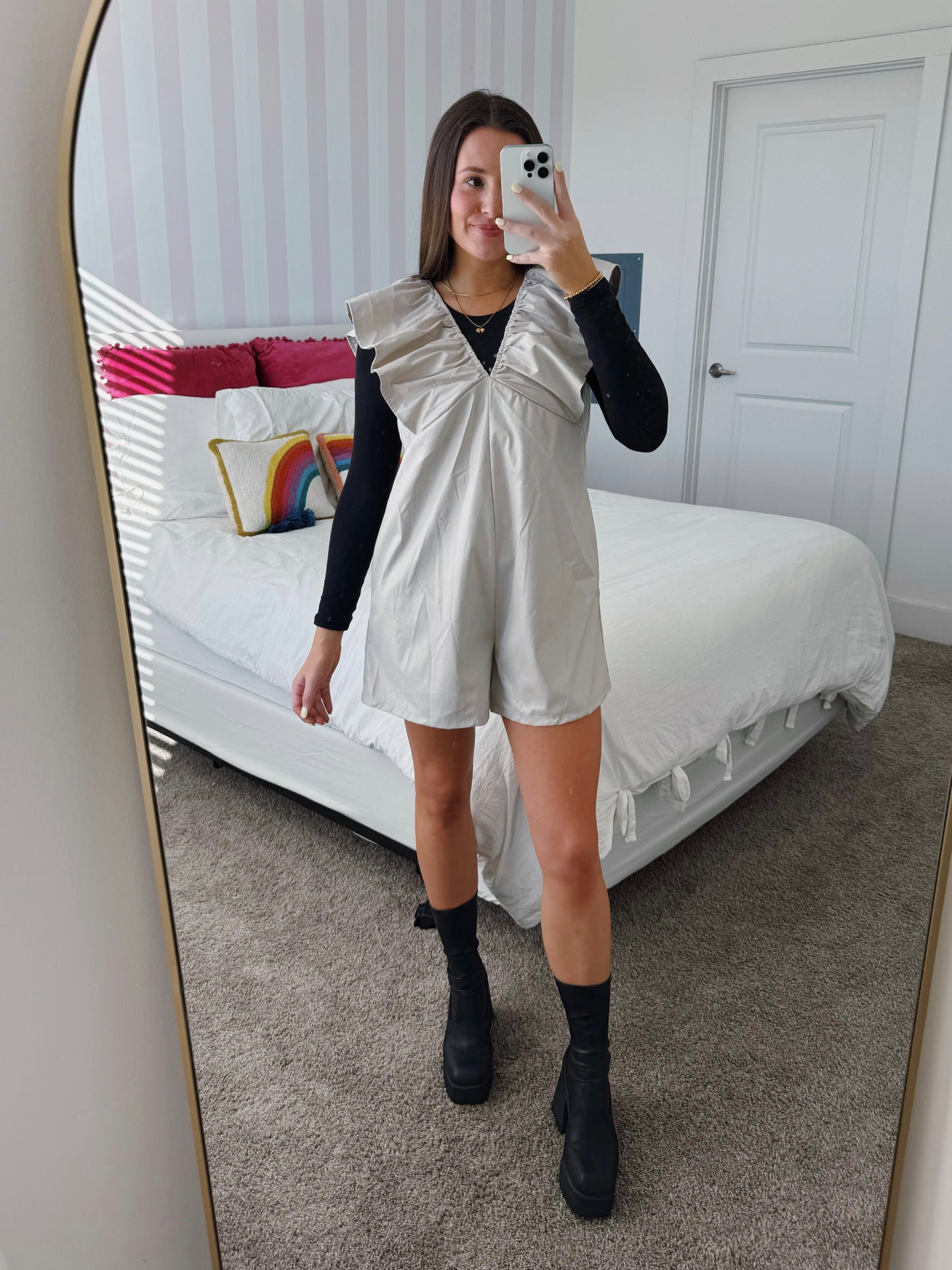 Play Date Leather Romper