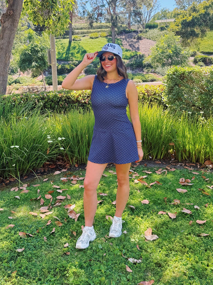 Out & About Polka Dot Athletic Dress