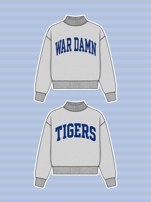 PREORDER: Auburn Reversible Mock Neck Sweatshirt
