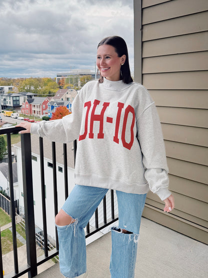 Ohio Reversible Mock Neck Sweatshirt