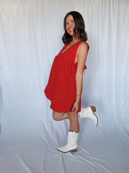 Steal a Kiss Bow Back Bubble Dress