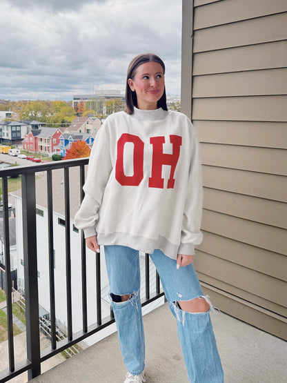 Ohio Reversible Mock Neck Sweatshirt