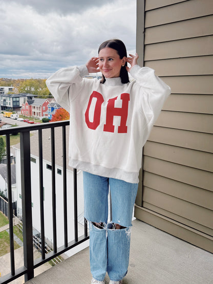 Ohio Reversible Mock Neck Sweatshirt