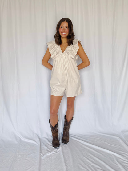 Play Date Leather Romper