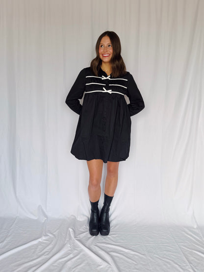 Darling Days Bow Button Down Dress