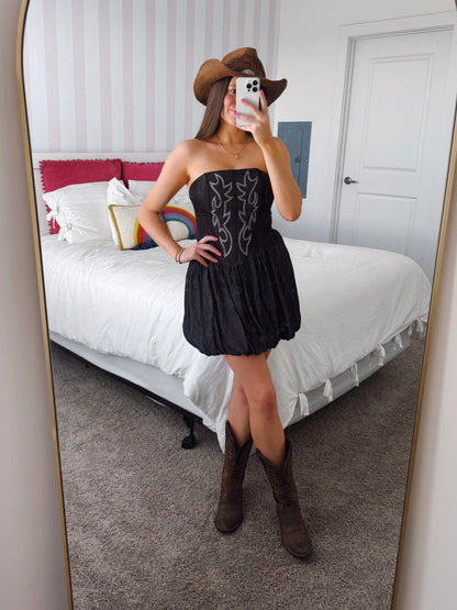 Hang Tight Honey Bubble Dress