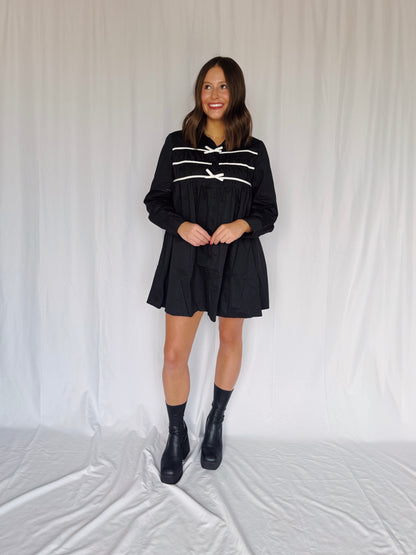 Darling Days Bow Button Down Dress