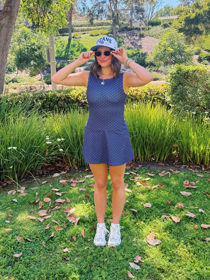 Out & About Polka Dot Athletic Dress