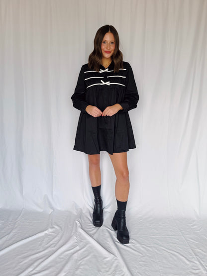 Darling Days Bow Button Down Dress