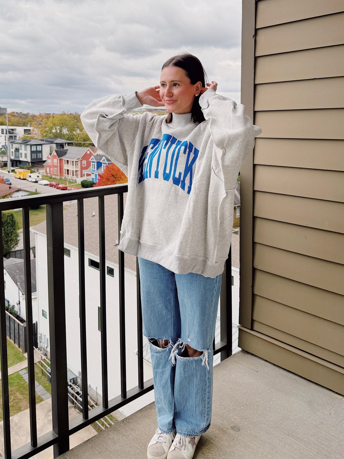 Kentucky Reversible Mock Neck Sweatshirt