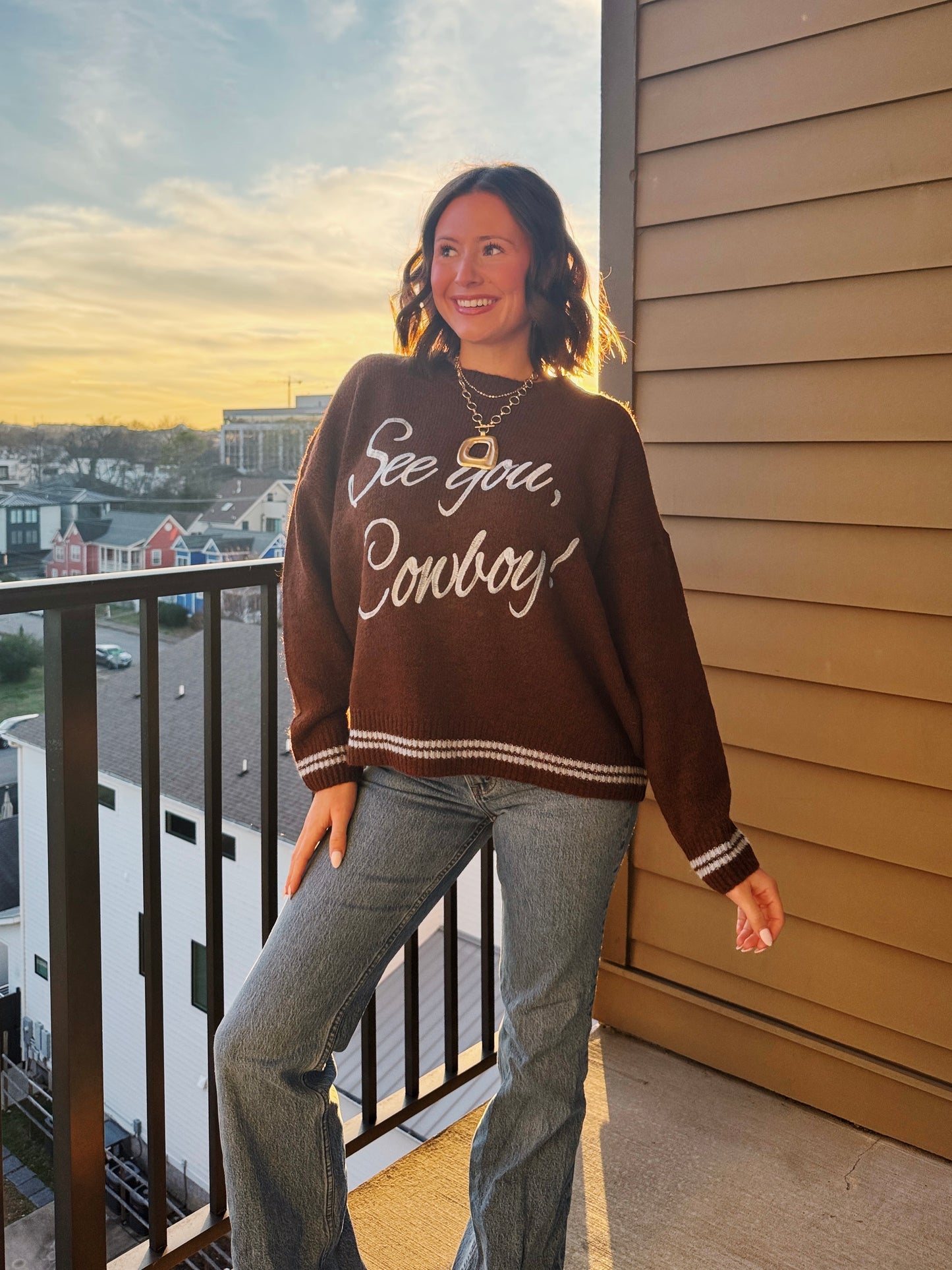 See You Cowboy Sweater