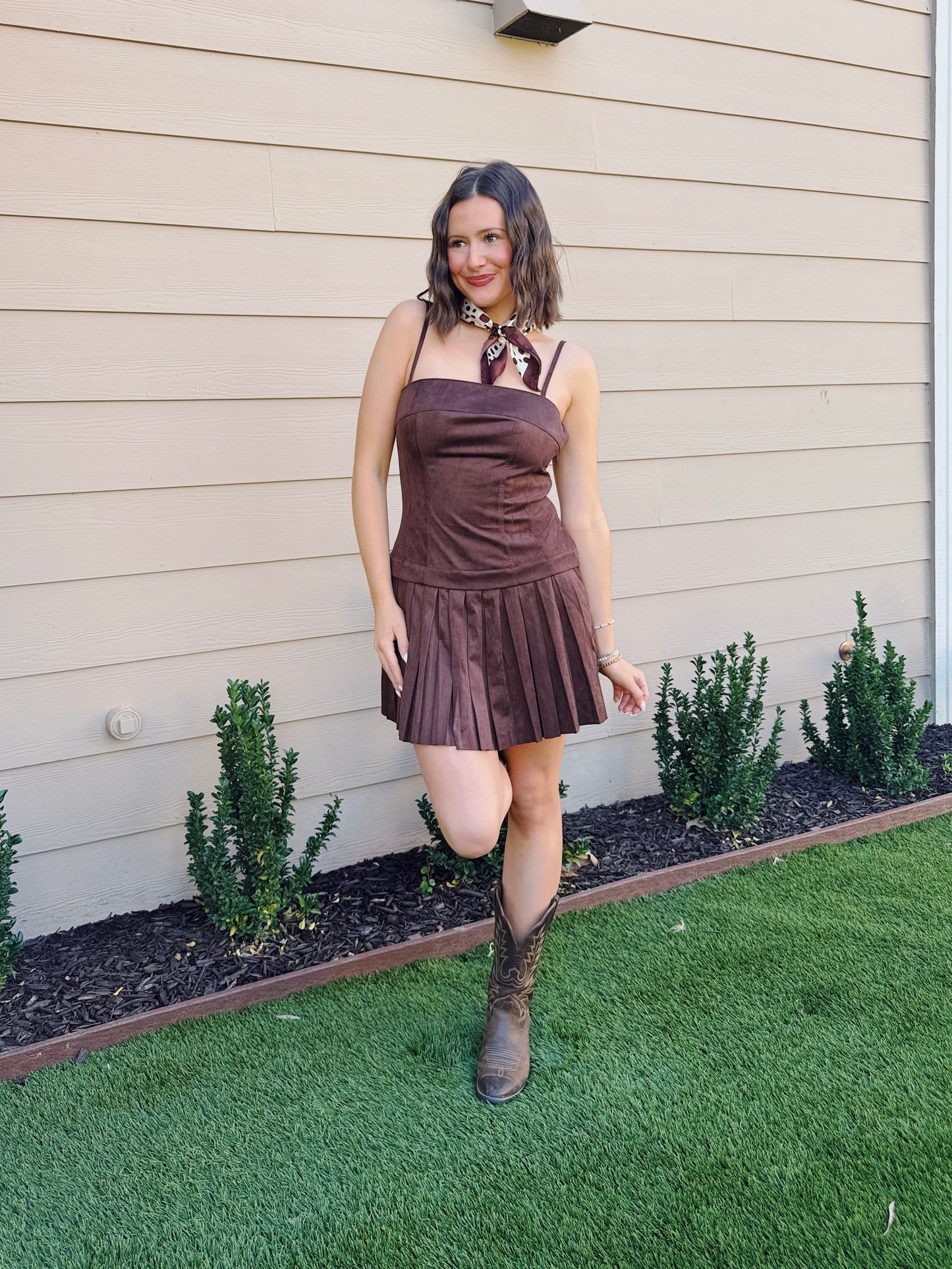 Cowgirl Crush Suede Dress